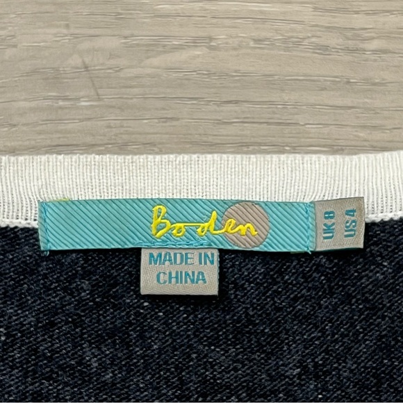 Boden Dress Size 4 Cashmere Blend Knit Mini Tunic Charcoal Gray Sweater Dress - Picture 2 of 8